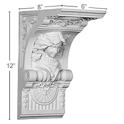 Ekena Millwork COR08X06X12HE Corbel, White