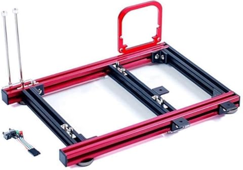 Caja para computadora DIY M-ATX, marco abierto de aleación de aluminio 20 * 20 Caja de computadora para PC con placa base mini aleación de aluminio DIY M-ATX, 4 soportes negros, 2 soportes rojos