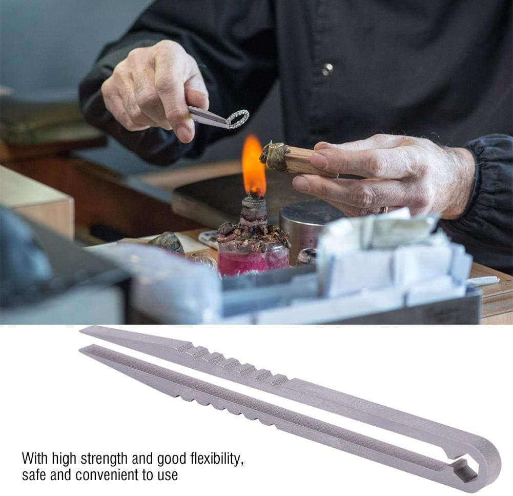 Tweezers Kit, Portable Titanium Alloy Tweezers Outdoor Survival Camping Travel Mini Tool, Grey - Image 3