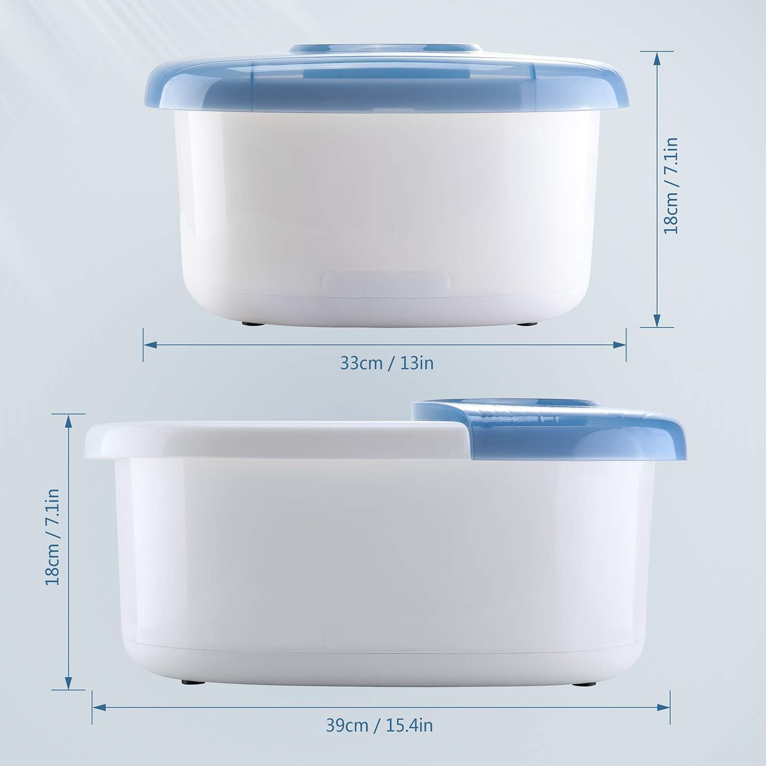 MaxKare Foot Bath, Foot Spa Massagers with Heat & Bubble & Vibration, Temperature Control, Foot Pedicure Tub with16 Masssage Rollers, Relief Feet Stress Massager for Home Use: Beauty