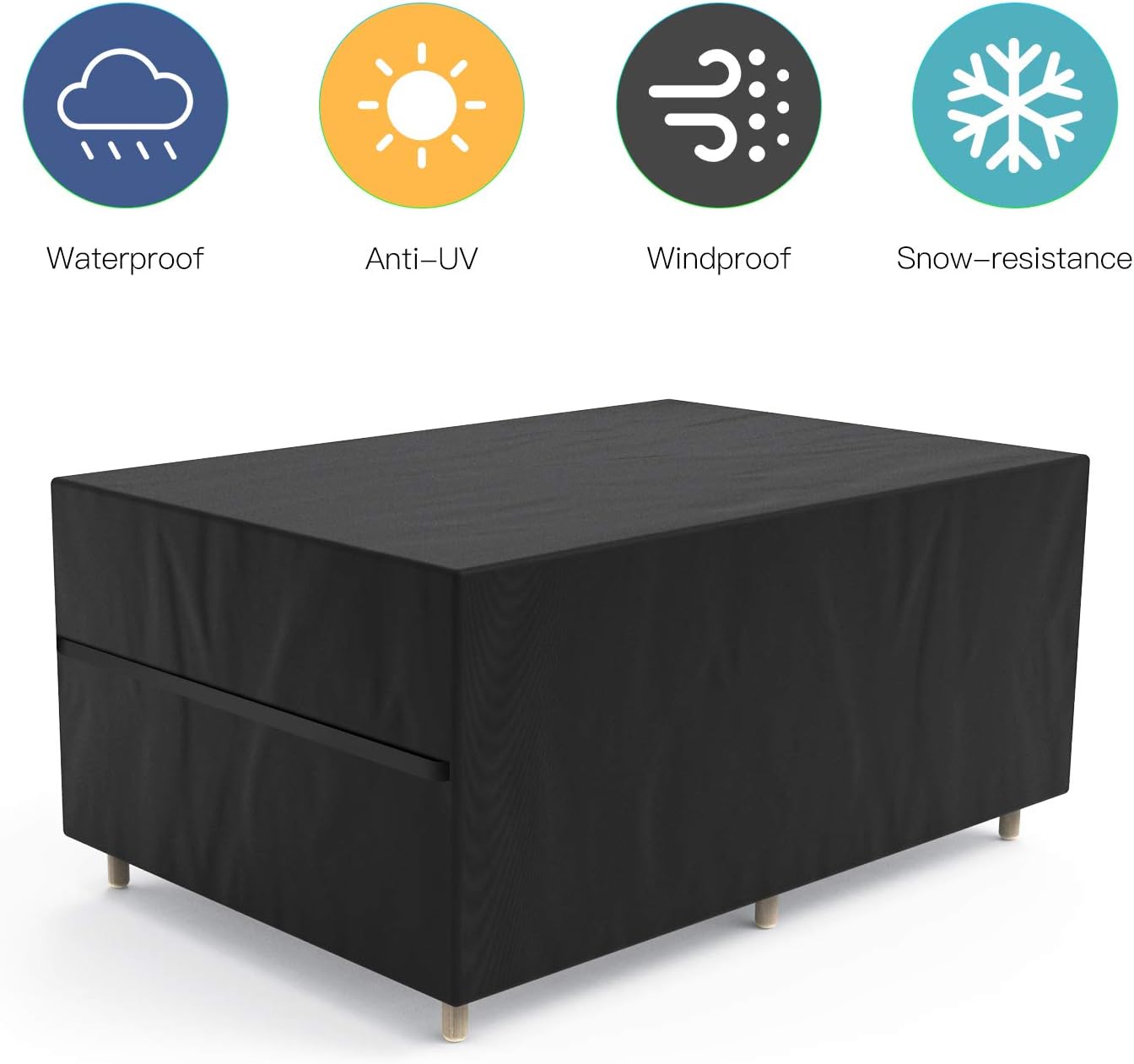 Jmbabe Garden Furniture Cover, Waterproof, Windproof, AntiUv, Heavy