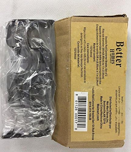Amazon Com Better Homes And Gardens Double Curtain Rod Converter