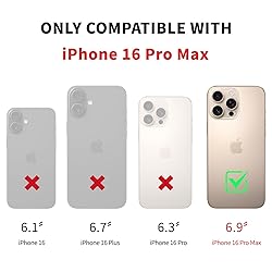 DJDUCK Compatible with iPhone 16 Pro Max Case