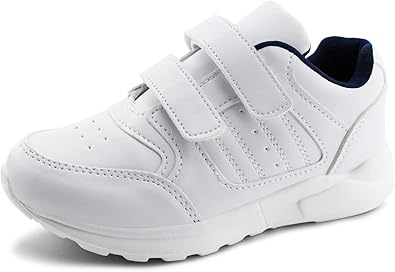 black leather school sneakers