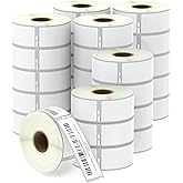 BETCKEY - Compatible DYMO 30252 (1-1/8" x 3-1/2") Address & Barcode Labels - Compatible with DYMO Labelwriter 450, 4XL, NOT Fit 550 & 5XL [28 Rolls/9800 Labels]