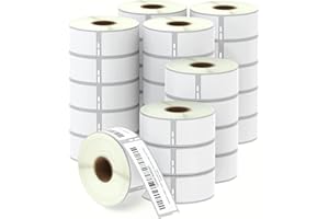 BETCKEY - Compatible DYMO 30252 (1-1/8" x 3-1/2") Address & Barcode Labels - Compatible with DYMO Labelwriter 450, 4XL, NOT Fit 550 & 5XL [28 Rolls/9800 Labels]