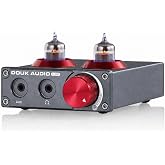Douk Audio Tube Phono Preamp: 6CS6 Headphone Amp for Turntable (T4 PRO) | MM Input &amp; 3.5mm AUX, RIAA EQ, 105dB SNR, NE5532 Output 150mW 32-300&Omega;, Aluminum Vintage Chassis for Vinyl Player Home Stereo