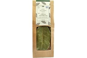 TERRA GREEK Greek Organic Bio Herb Bay Laurel Leaves from Mount Pelion Greece - GMO/Caffeine Free 10gr - 0.35oz