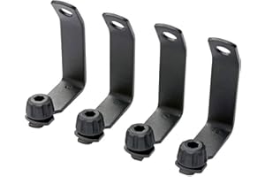 Yakima LoadStop Steel T-Slot Truck Crossbar Accessory with Built in Tie-Down Points Handles up to 250 Pounds, Black (Set of 4)