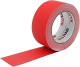 WELSTIK Thin Gaff Tape 25MM 30.2M Matt Cloth Tape Red view 2