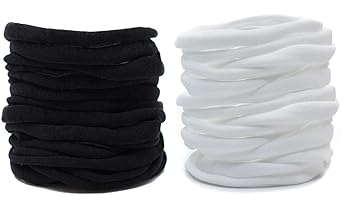 white nylon headbands