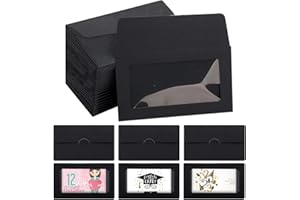 100-Pack Gift Card Envelopes with Clear Window – 10×6 cm Mini Sleeves for Gift Cards, Business Cards & Invitations