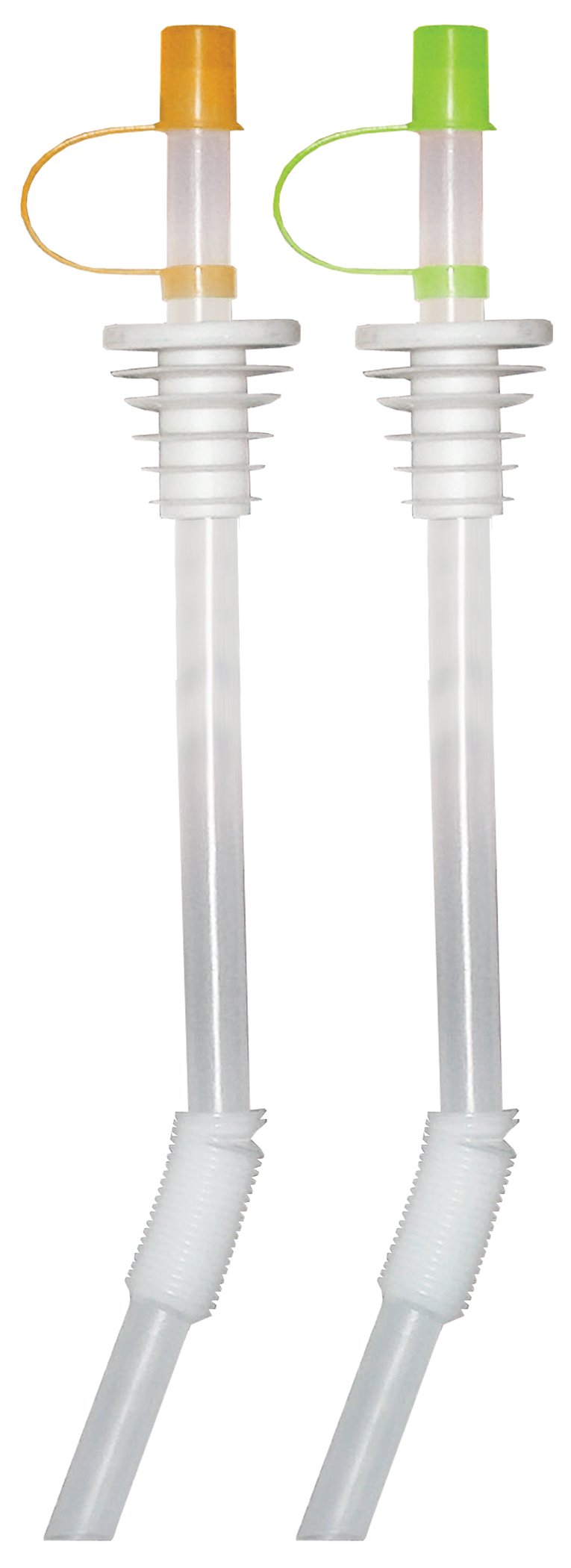 Jokari 019546 2 Count Soda Bottle Straw & Lid