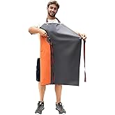 GoldPig Thick Rubber Apron: Waterproof, Chemical Resistant, Adjustable Neck & Belt for Dishwashing, Gardening, Butchering
