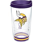 Tervis NFL Minnesota Vikings - Arctic Made in USA Double Walled Insulated Tumbler Travel Cup Keeps Drinks Cold & Hot, 16oz, Classic