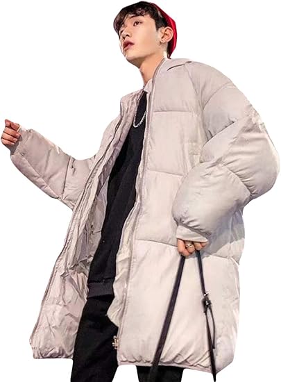 Amazon Beibang バイバン 中綿コート メンズ ロングコート フード付き 厚手 コート 綿入れ 保温 中綿 ジャケット あったか 無地 防寒着 ゆったり 暖かい アウター シンプル 冬服 コート ジャケット 通販