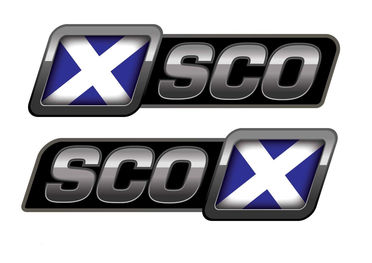 Speed Demons Side Flash Sticker Graphic SELF Adhesive for Any Surface Including LAPTOPS, Motor Bikes, MOPEDS and Cars - Scotland Scottish Flag HQ Digital Print