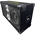 Bass Rockers 8" Loaded chuchera Chero Box with 8" Midrange Midbass Speakers and 4" Chrome High Performance Tweeters 1200W for Car Home UTV, ATV, Camper, DJ, Pro Audio Use