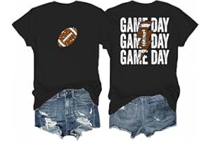 SODSHY Women's Football Shirts Game Day Outfits Front and Back Double-Sided Graphic Tops 1 Piece