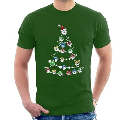 Simons Cat Christmas Tree Baubles Mens 