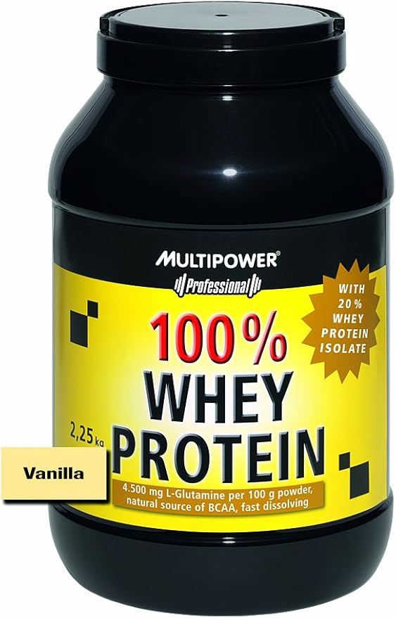 Multipower Professional 100 Whey Protein Shake 2.25 kg, Vanilla