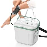 ICENURT Programmable Timer Ice Machine for Knee After Surgery w/Quiet Pump | Cold Therapy Machine, Knee Replacement Recovery, Cryotherapy System Pain Relief, Universal Pad for Knee, Shoulder acd Hip