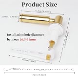 Weielt Toilet Flush Handle Replacement Kit Zinc Alloy Gold Lever Arm view 2