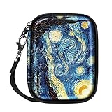 Fintie PU Leather Coated Hard EVA Shockproof Carring Case for WD My Passport, Toshiba Canvio Basics, Seagate Backup Plus Slim, Canvio Connect, Samsung T3 SSD 2.5 inch External Hard Drive, Starry Night