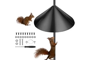 Mtxorvix Squirrel Baffle for Bird Feeder Pole,Squirrel Buster,Anti-Squirrel Guard Stopper for Outdoor Bird Feeders,19 Inch Di