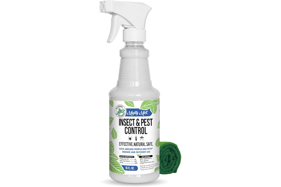 Mighty Mint Peppermint Oil Insect Repellent Spray – Indoor & Outdoor Bug Control for Spiders, Ants, Roaches, and More – Plant