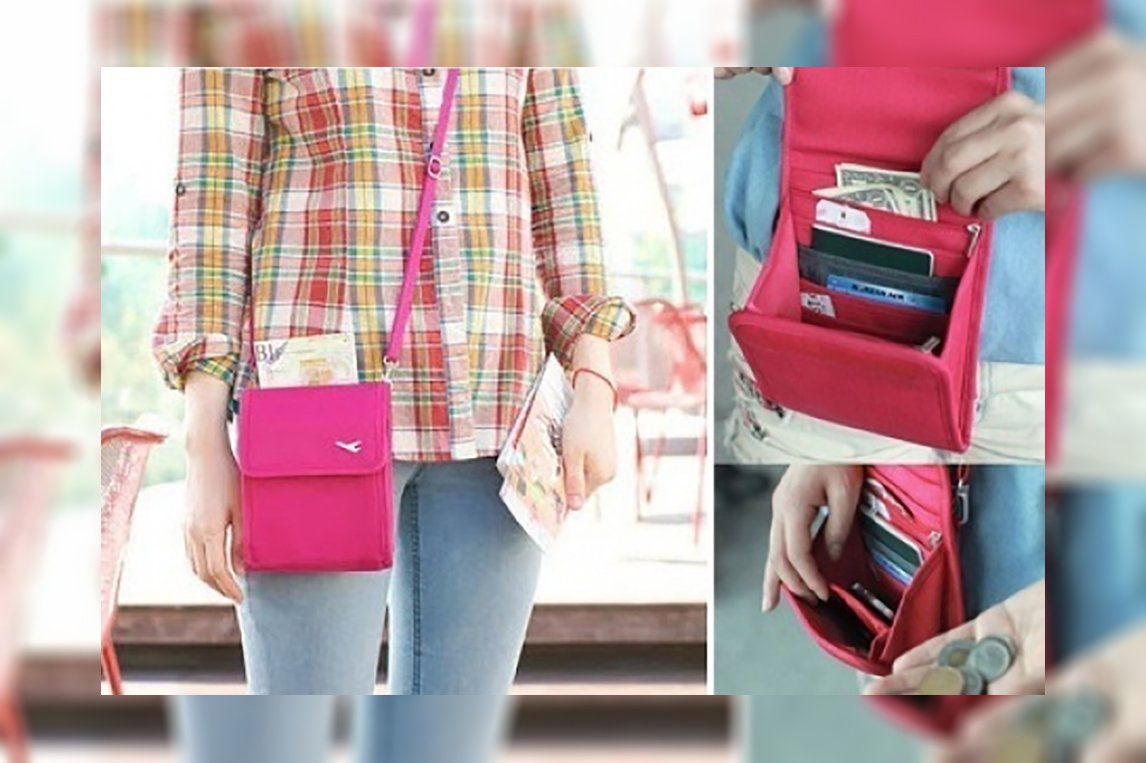 house of quirk passport canvas sling bag(black)