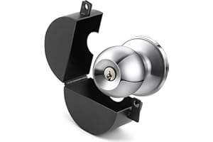 HKZTUY Door Knob Lockout Device – Prevents Unauthorized Entry, Disables Knob & Keyhole, Portable for Apartments/Homes/Rentals – Stops Unwanted Access, Ideal for Temporary Security (No Padlock)