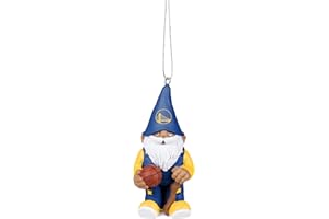FOCO - NBA 3.5" Team Gnome Resin Xmas Christmas Tree Hanging Ornament (Golden State Warriors)