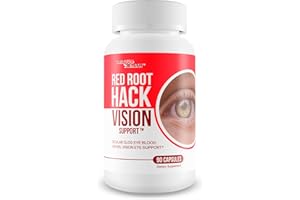 TRUE YOU HEALTH Red Root Hack Vision Supplement - Our Best Eye Pills for Ocular Clog - Vision Eye Vitamins to Improve Eyesight - Our Best Bloodflow Vision Pills Sight Care Formula with Vitamin A, Lutein, Zeaxanthin