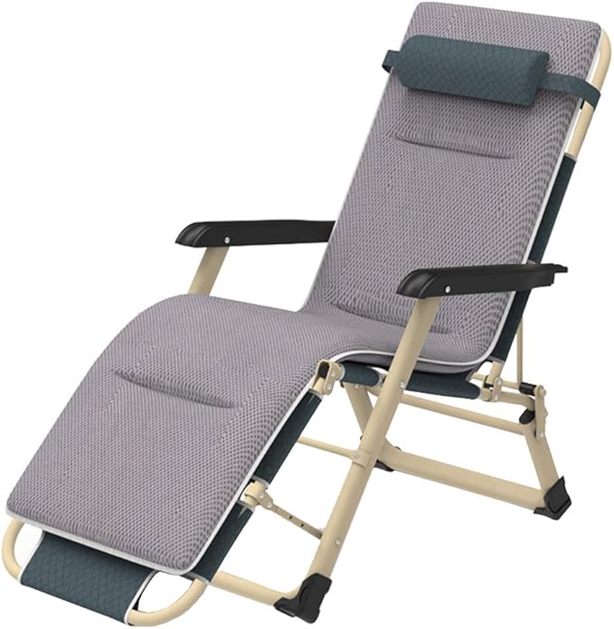 Silla reclinable de patio extra ancha Silla reclinable de gravedad cero