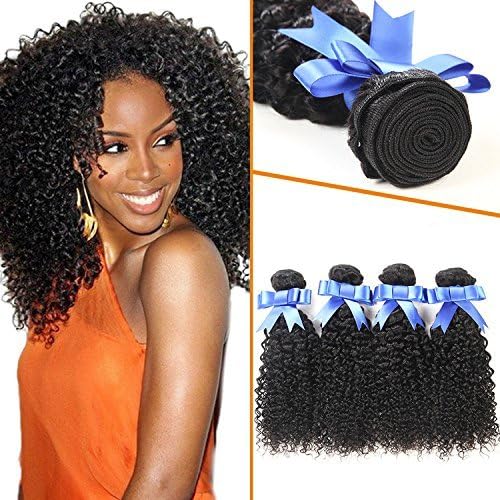 Brazilian Virgin Curly Hair 3 Bundles Natural Color Jerry Curly Human hair 7A 100% Unprocessed Hair Extensions by Lovenea (24' 24" 24")