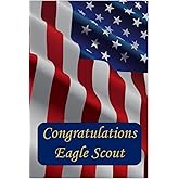 Dare to Soar Aquinas Eagle Scout Congratulations Card American Flag Design Card for Eagle Scout Present or Court of Honor Gift