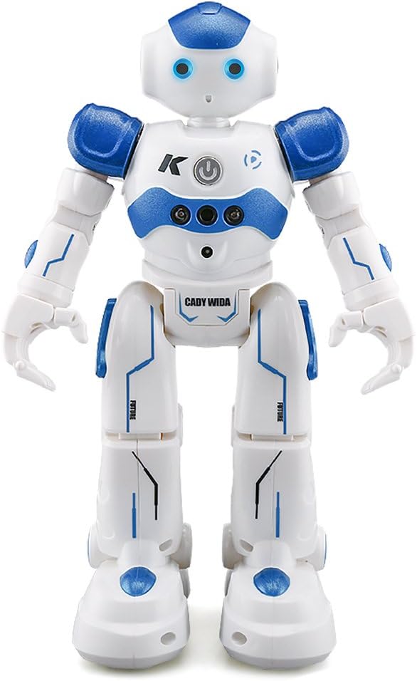 Edear Remote Control RC Robot, JJRC Cady WINI Smart Dancing Gesture Control Robot Toy Robots Kit Robotic for Kids Preschooler Entertainment - Blue
