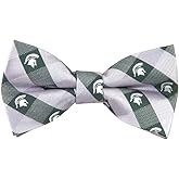 Eagles Wings Michigan State Spartans Checked Logo Bow Tie - College Team Logo