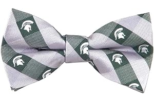 Eagles Wings Michigan State Spartans Checked Logo Bow Tie - College Team Logo