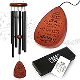 Friendship Thank You Wind Chimes Gifts for Friends, Best Friends Birthday Gifts for Women Men, Garden Decoration for Outside Patio Home, Unique Wind Chimes for BBF