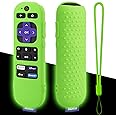 Glow Green Remote Cover Replacement for Roku Voice Remote (Official) Controller RCA1R, RC-GZ1 - Glowing in The Dark - Silicon