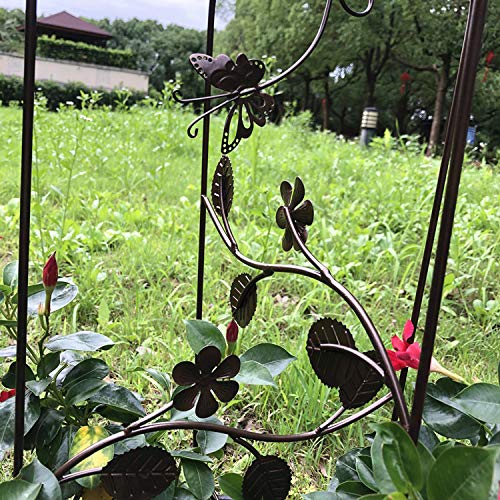 CJSWT Rankhilfe Rankgerüst Kletterpflanzen,Obelisken, Pflanzendesign Garten Gitter, Für Im Freien Kletterer Blumen und… – Bild 3