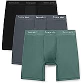 Tommy John Men's Luxe Modal 6" Boxer Brief Underwear 3-Pack