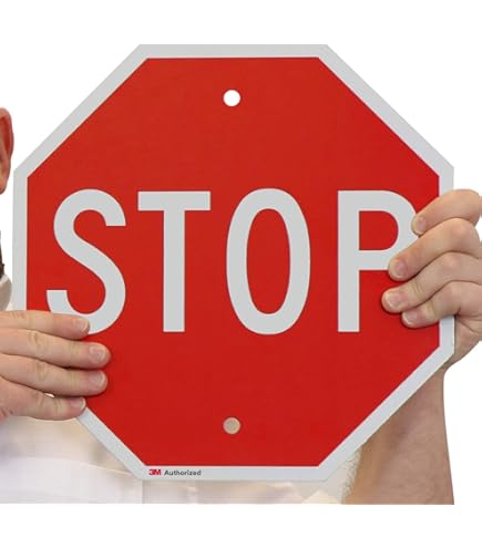 Amazon.com: SmartSign “STOP” Sign | 12