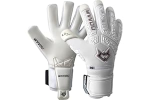 WVVOU Soccer Goalie Gloves for Adults and Youth, High Performance Goalkeeper Gloves with 5 Detachable Finger Saves, Soccer Gloves with 4mm Sticky Latex Palm