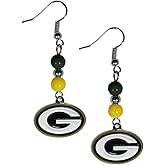 NFL Fan Bead Dangle Earrings