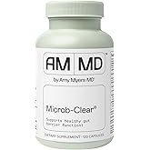 Amy Myers MD Microb-Clear - Microbiome Balance Support - Aids Gut Health, Daily Bowel Movements & Bloating - Supports Healthy Gut Flora - Gluten-Free, Dairy-Free & Non-Soy - 120 Capsules (60 Servings)