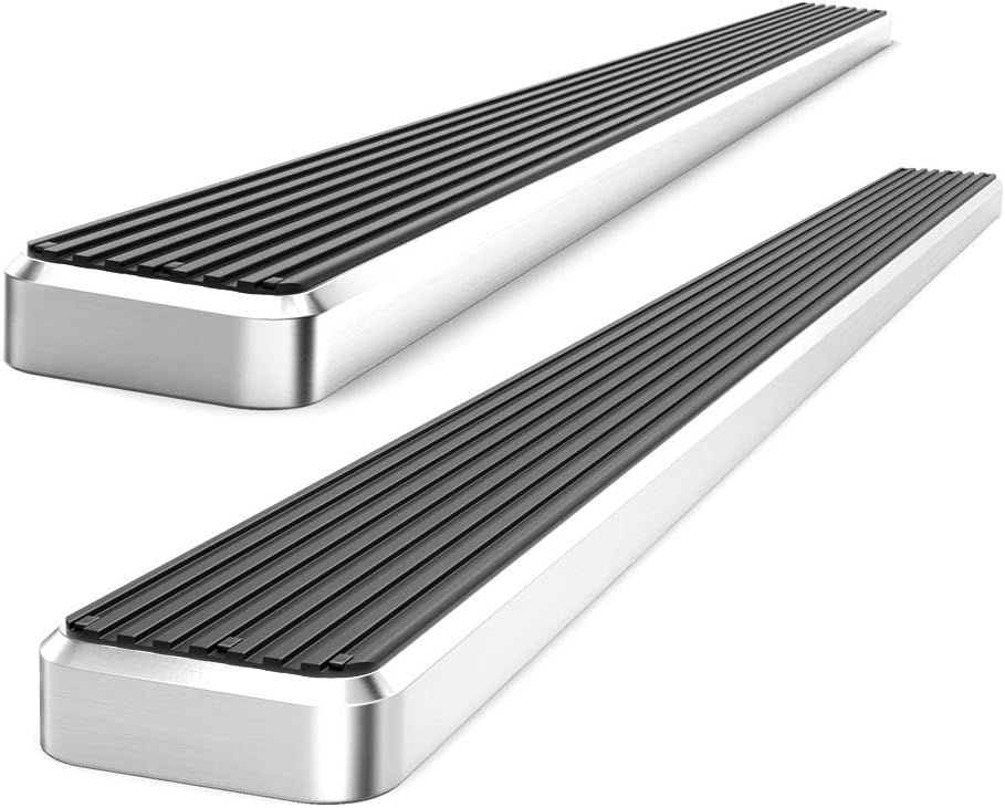 Off Roader Eboard Running Board 4" Silver Fits 2011-2018 Dodge Durango Sport Utility 4-Door (Nerf Bar | Side Steps | Side Bars)