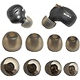 Luckvan Replacement Ear Tips for Sony Earbuds WF XBA MDR Series LinkBuds S/WF-C500/WF-C700N Earbuds Tips for Sony WF-1000XM5/WF-1000XM4/1000XM3 Wireless, 4 Pairs Black